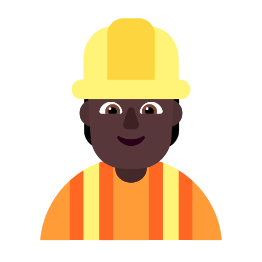 Bouwvakker: donkere huidskleur voor Microsoft Windows 11 23H2 June 2024 Update