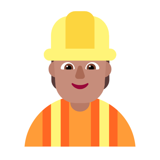 Construction Worker: Medium Skin Tone for Microsoft Windows 11 23H2 June 2024 Update