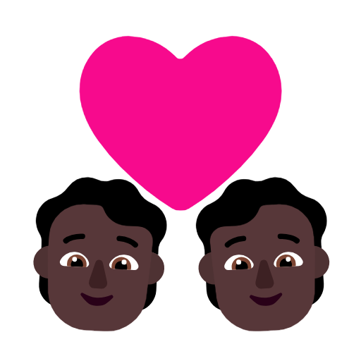 Par med hjerte: mørk teint for Microsoft Windows 11 23H2 June 2024 Update