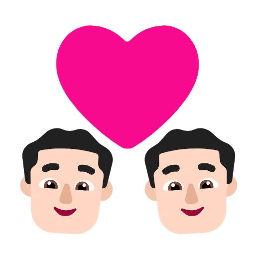 Casal Apaixonado: Homem, Homem, Pele Clara para Microsoft Windows 11 23H2 June 2024 Update