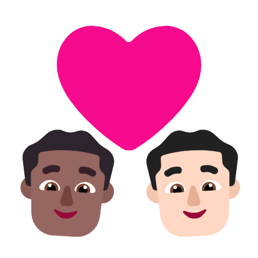 Coppia Con Cuore: Uomo, Uomo, Carnagione Abbastanza Scura, Carnagione Chiara per Microsoft Windows 11 23H2 June 2024 Update