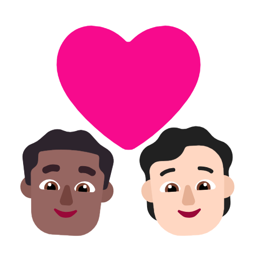 Pasangan Berhati: Pria, Orang, Warna Kulit Sedang-Gelap, Warna Kulit Cerah untuk Microsoft Windows 11 23H2 June 2024 Update