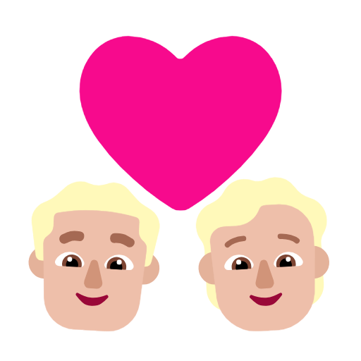 Parella Amb Cor: Home, Persona, Pell Mitjà Clara per Microsoft Windows 11 23H2 June 2024 Update