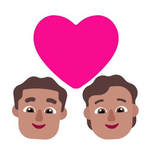 Pár Se Srdcem: Muž, Osoba, Střední Tón Pokožky pro Microsoft Windows 11 23H2 June 2024 Update