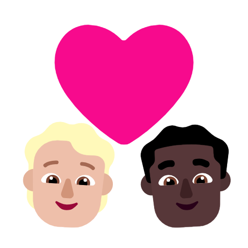 Parella amb cor: Persona, Home, Pell Mitjà Clara, Pell Fosca per Microsoft Windows 11 23H2 June 2024 Update