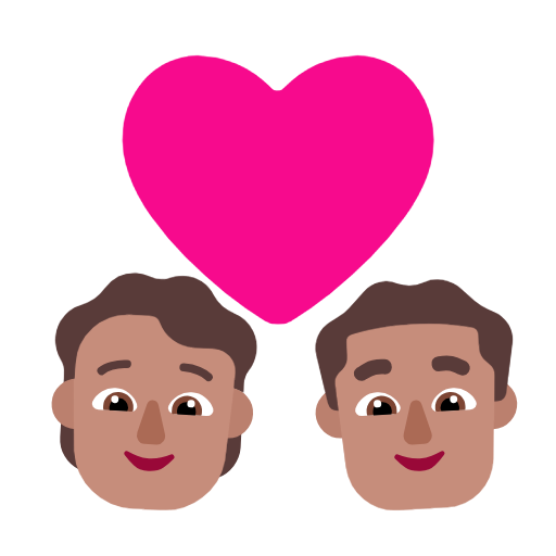 Pár Se Srdcem: Osoba, Muž, Střední Tón Pokožky pro Microsoft Windows 11 23H2 June 2024 Update