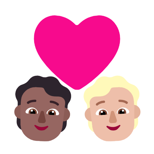 Par med hjerte: voksen, voksen, medium til mørk teint og medium til lys teint for Microsoft Windows 11 23H2 June 2024 Update