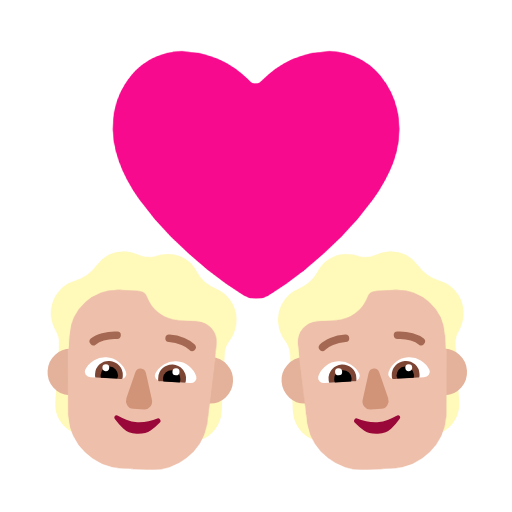 Pár Se Srdcem: Osoba, Osoba, Středně světlý tón pleti pro Microsoft Windows 11 23H2 June 2024 Update