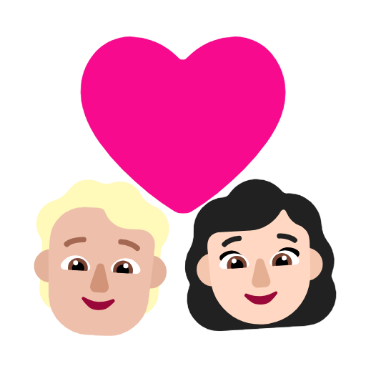 Parella Amb Cor: Persona, Dona, Pell Mitjà Clara, Pell Clara per Microsoft Windows 11 23H2 June 2024 Update