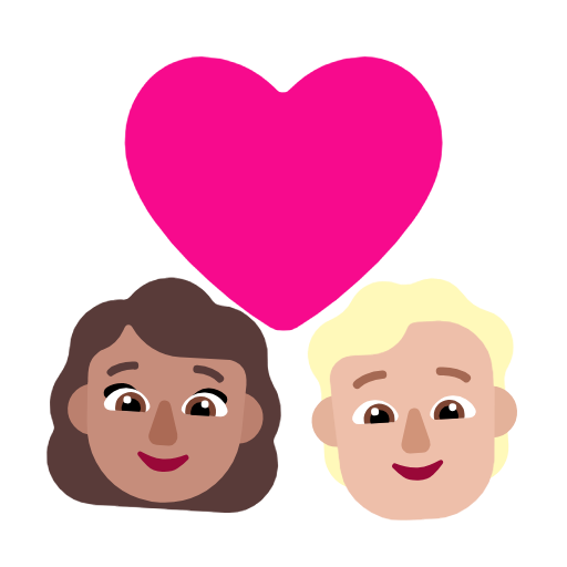 Kalpli Çift: Kadın, Kişi, Orta Cilt Tonu, Orta-Açık Cilt Tonu için Microsoft Windows 11 23H2 June 2024 Update