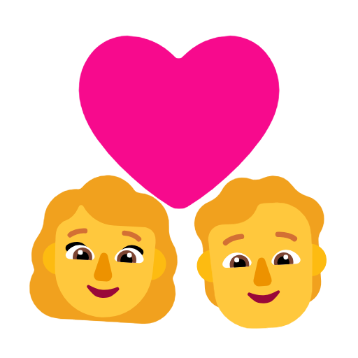 Parella amb cor: dona, persona per Microsoft Windows 11 23H2 June 2024 Update