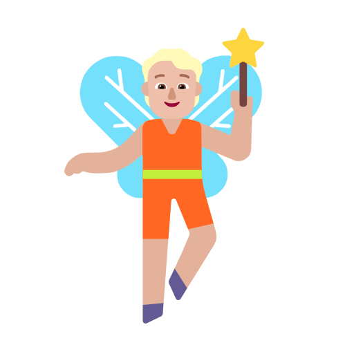 Personnage Féérique: Peau Moyennement Claire pour Microsoft Windows 11 23H2 June 2024 Update