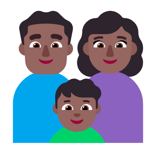 Familie - Bărbat: ton mediu-întunecat al pielii, femeie: nuanță medie-închisă a pielii, băiat: ton mediu-întunecat al pielii pentru Microsoft Windows 11 23H2 June 2024 Update