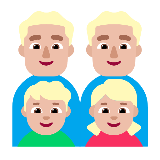 Οικογένεια - Άνδρας: Μεσαίου ανοιχτού τόνου δέρματος, Άνδρας: Μεσαίου ανοιχτού τόνου δέρματος, Αγόρι: Μεσαίου ανοιχτού τόνου δέρματος, Κορίτσι: μεσαίου ανοιχτού τόνου δέρματος για Microsoft Windows 11 23H2 June 2024 Update