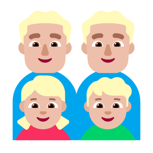 Οικογένεια - Άνδρας: Μεσαίου ανοιχτού τόνου δέρματος, Άνδρας: Μεσαίου ανοιχτού τόνου δέρματος, Κορίτσι: Μεσαίου ανοιχτού τόνου δέρματος, αγόρι: μεσαίου ανοιχτού τόνου δέρματος για Microsoft Windows 11 23H2 June 2024 Update