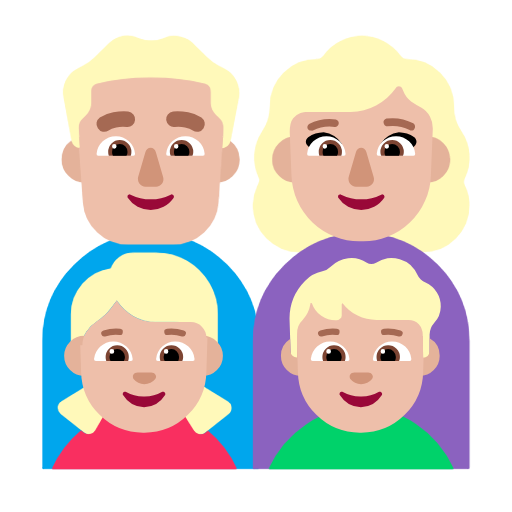 Οικογένεια - Άνδρας: Μεσαίου ανοιχτού τόνου δέρματος, Γυναίκα: Μεσαίου ανοιχτού τόνου δέρματος, Κορίτσι: Μεσαίου ανοιχτού τόνου δέρματος, αγόρι: μεσαίου ανοιχτού τόνου δέρματος για Microsoft Windows 11 23H2 June 2024 Update