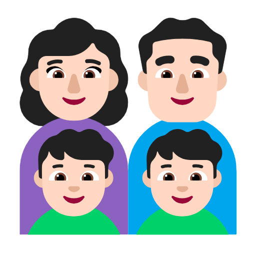 Οικογένεια - Γυναίκα: Ανοιχτόχρωμος τόνος δέρματος, Άνδρας: Ανοιχτόχρωμος τόνος δέρματος, Αγόρι: Ανοιχτός τόνος δέρματος, Αγόρι: Ανοιχτός τόνος δέρματος για Microsoft Windows 11 23H2 June 2024 Update