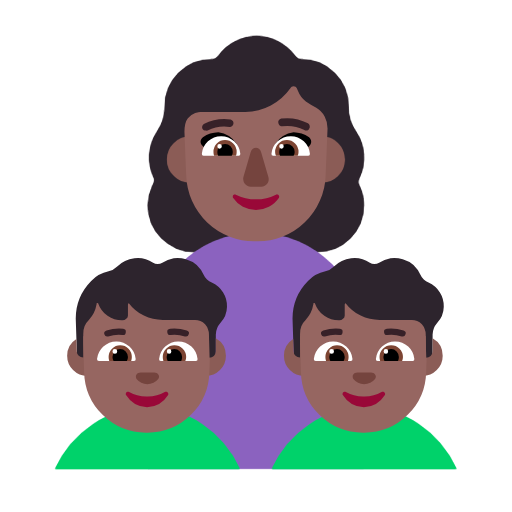 Famiglia - Donna: carnagione medio-scura, Ragazzo: carnagione medio-scura, Ragazzo: carnagione medio-scura per Microsoft Windows 11 23H2 June 2024 Update