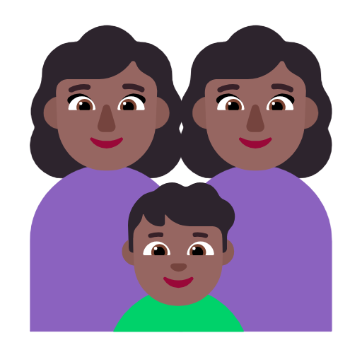 Famiglia - Donna: carnagione medio-scura, Donna: carnagione medio-scura, Ragazzo: carnagione medio-scura per Microsoft Windows 11 23H2 June 2024 Update