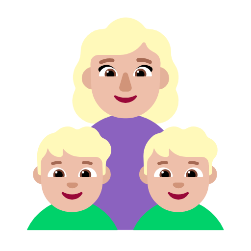 Οικογένεια - Γυναίκα: Μεσαίου ανοιχτού τόνου δέρματος, Αγόρι: Μεσαίου ανοιχτού τόνου δέρματος, Αγόρι: Μεσαίου ανοιχτού τόνου δέρματος για Microsoft Windows 11 23H2 June 2024 Update