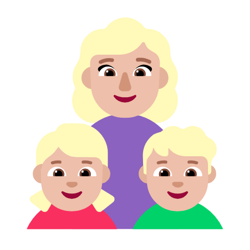 Οικογένεια - Γυναίκα: Μεσαίου ανοιχτού τόνου δέρματος, Κορίτσι: Μεσαίου ανοιχτού τόνου δέρματος, Αγόρι: Μεσαίου ανοιχτού τόνου δέρματος για Microsoft Windows 11 23H2 June 2024 Update