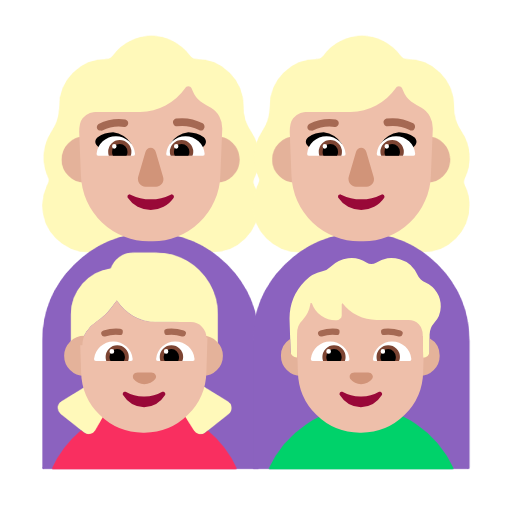 Οικογένεια - Γυναίκα: Μεσαίου ανοιχτού τόνου δέρματος, Γυναίκα: Μεσαίου ανοιχτού τόνου δέρματος, Κορίτσι: Μεσαίου ανοιχτού τόνου δέρματος, Αγόρι: μεσαίου ανοιχτού τόνου δέρματος για Microsoft Windows 11 23H2 June 2024 Update