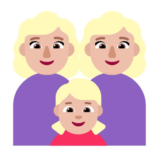 Οικογένεια - Γυναίκα: Μεσαίου ανοιχτού τόνου δέρματος, Γυναίκα: Μεσαίου ανοιχτού τόνου δέρματος, Κορίτσι: Μεσαίου ανοιχτού τόνου δέρματος για Microsoft Windows 11 23H2 June 2024 Update