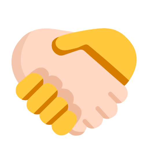 Handshake: Light Skin Tone, No Skin Tone for Microsoft Windows 11 23H2 June 2024 Update