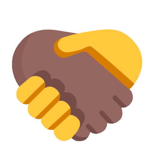 Podání ruky: středně tmavý odstín pleti, žádný tón pleti pro Microsoft Windows 11 23H2 June 2024 Update