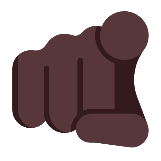 Karşıyı işaret eden işaret parmağı: koyu cilt tonu için Microsoft Windows 11 23H2 June 2024 Update