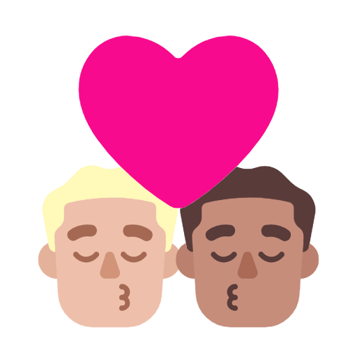 Φιλί: άντρας, άντρας, μεσαίος-ανοιχτόχρωμος τόνος δέρματος, μεσαίος τόνος δέρματος για Microsoft Windows 11 23H2 June 2024 Update