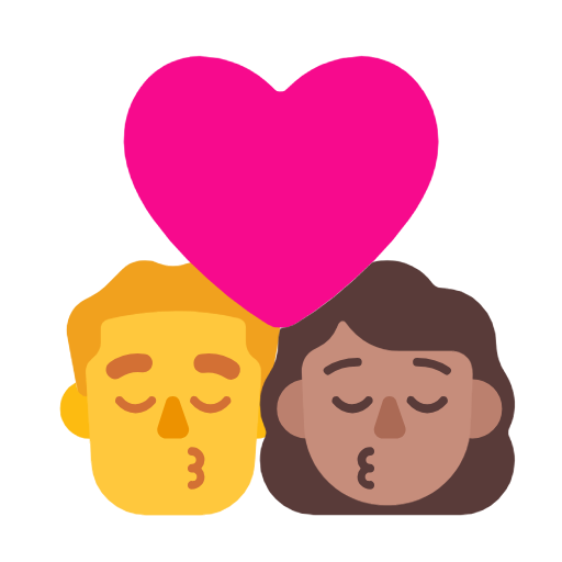 Kiss - Άνδρας: Χωρίς τόνο δέρματος, Γυναίκα: Μεσαίο τόνο δέρματος για Microsoft Windows 11 23H2 June 2024 Update