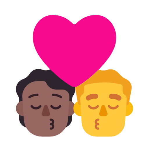 Bacio: Persona, Uomo, Carnagione medio-scura, Nessuna carnagione per Microsoft Windows 11 23H2 June 2024 Update