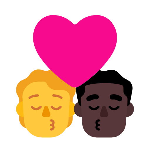 Φιλί: Πρόσωπο, Άνδρας, Χωρίς τόνο δέρματος, Σκούρο τόνο δέρματος για Microsoft Windows 11 23H2 June 2024 Update