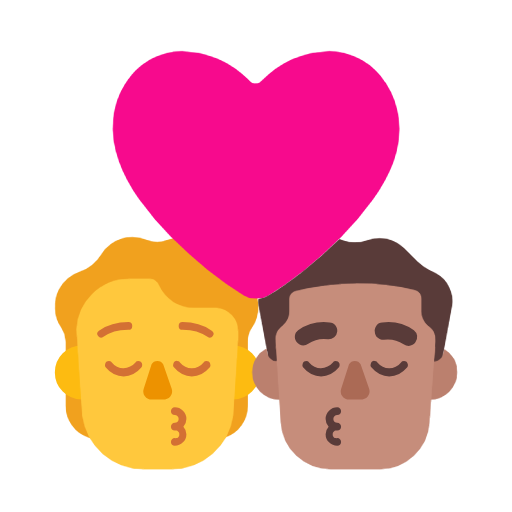 Φιλί: Πρόσωπο, Άνδρας, Χωρίς τόνο δέρματος, Μεσαίο τόνο δέρματος για Microsoft Windows 11 23H2 June 2024 Update