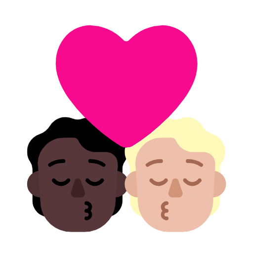 Φιλί: ενήλικας, ενήλικας, σκούρος τόνος δέρματος, μεσαίος-ανοιχτόχρωμος τόνος δέρματος για Microsoft Windows 11 23H2 June 2024 Update