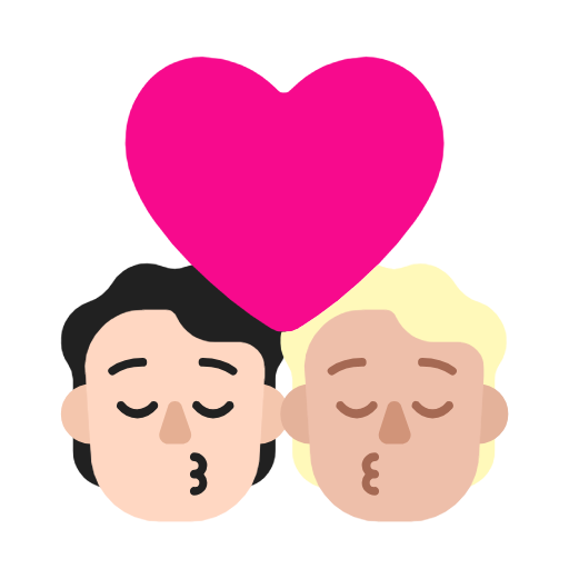 Φιλί: ενήλικας, ενήλικας, ανοιχτόχρωμος τόνος δέρματος, μεσαίος-ανοιχτόχρωμος τόνος δέρματος για Microsoft Windows 11 23H2 June 2024 Update