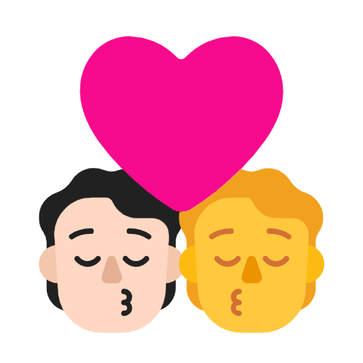 Öpücük: Kişi, Kişi, Açık Ten Rengi, Ten Rengi Yok için Microsoft Windows 11 23H2 June 2024 Update