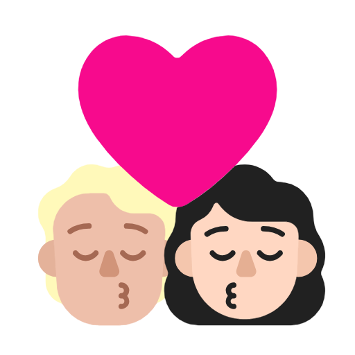 Φιλί: Πρόσωπο, Γυναίκα, Μεσαίου ανοιχτού τόνου δέρματος, Ανοιχτόχρωμος τόνος δέρματος για Microsoft Windows 11 23H2 June 2024 Update