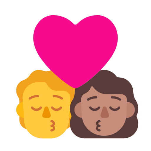 Φιλί: Πρόσωπο, Γυναίκα, Χωρίς τόνο δέρματος, Μεσαίο τόνο δέρματος για Microsoft Windows 11 23H2 June 2024 Update