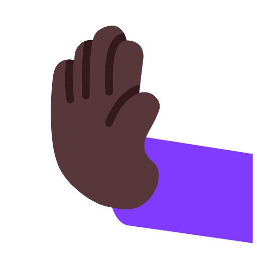 Microsoft Windows 11 23H2 June 2024 Update의 경우 왼쪽으로 밀기 손: 다크 스킨 톤