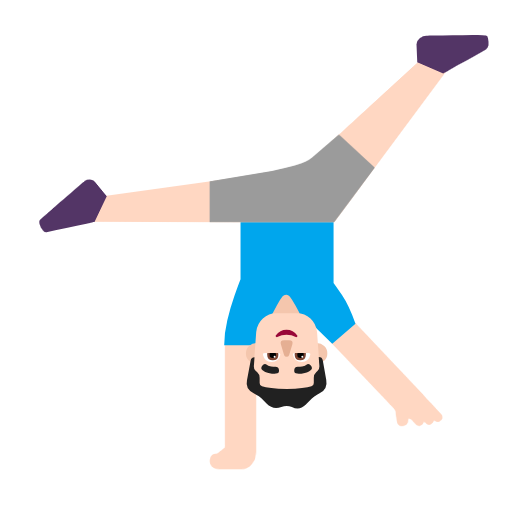 Man Cartwheeling: Světlý odstín pleti pro Microsoft Windows 11 23H2 June 2024 Update