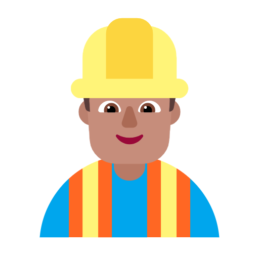 Mannelijke bouwvakker: getinte huidskleur voor Microsoft Windows 11 23H2 June 2024 Update