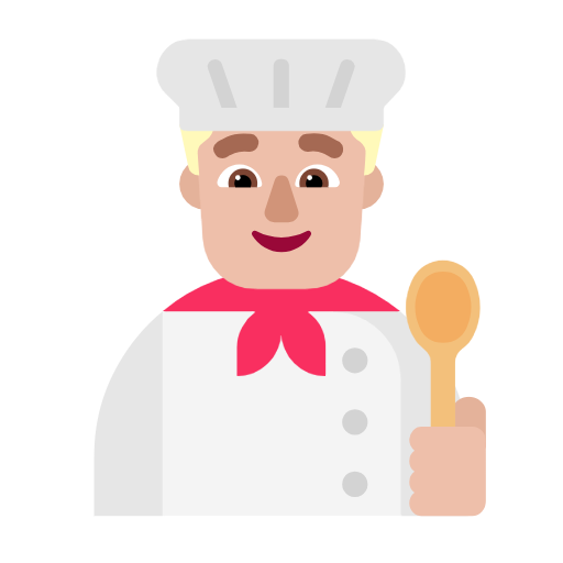 Koki pria: warna kulit cerah-sedang untuk Microsoft Windows 11 23H2 June 2024 Update