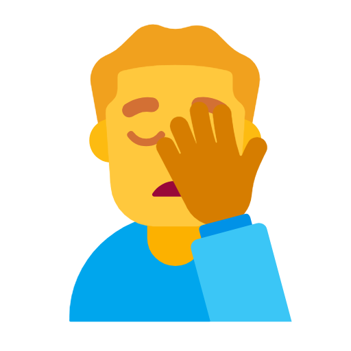 Lelaki menepuk muka untuk Microsoft Windows 11 23H2 June 2024 Update