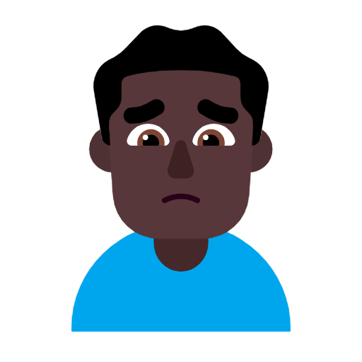 Lelaki berkerut dahi: ton kulit gelap untuk Microsoft Windows 11 23H2 June 2024 Update