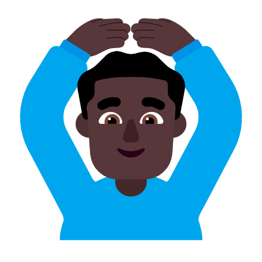 Lelaki memberi isyarat ok: ton kulit gelap untuk Microsoft Windows 11 23H2 June 2024 Update