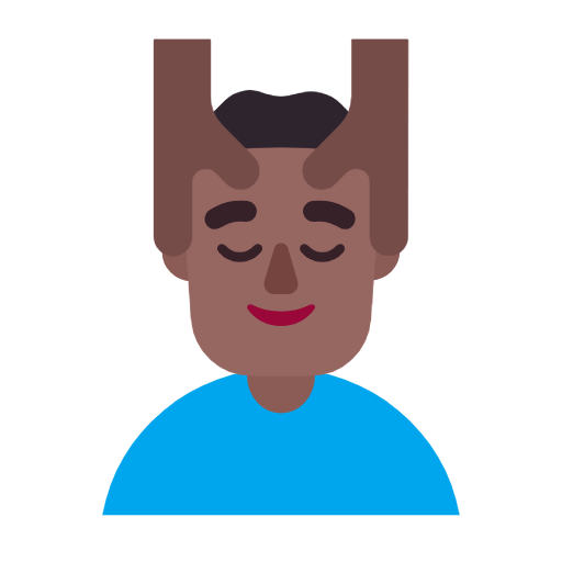 Masáž muže: Středně tmavý odstín pleti pro Microsoft Windows 11 23H2 June 2024 Update