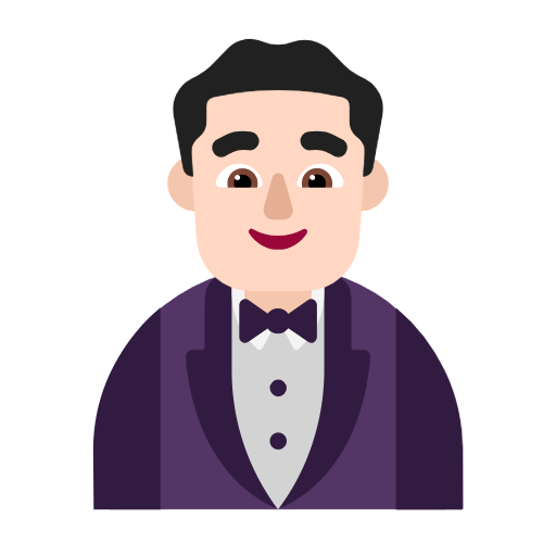 Mies smokissa: Vaalea ihonväri varten Microsoft Windows 11 23H2 June 2024 Update