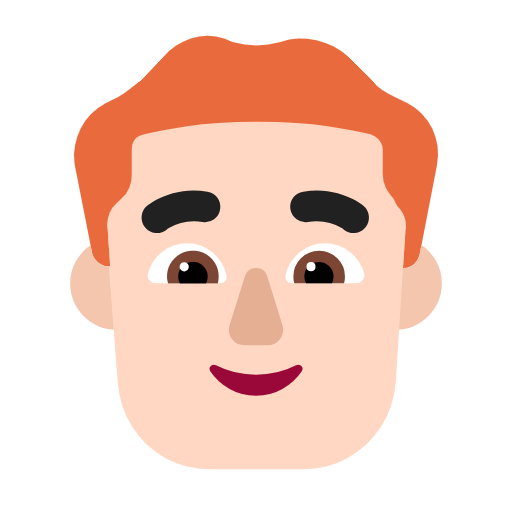 Muž: Světlý odstín pleti, zrzavé vlasy pro Microsoft Windows 11 23H2 June 2024 Update